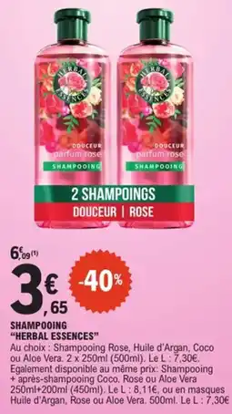 E.Leclerc Herbal Essences Shampooing offre