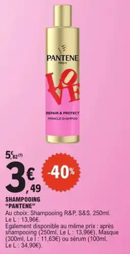E.Leclerc Pantene Shampooing offre