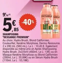 E.Leclerc Dessange Premium Shampooing offre