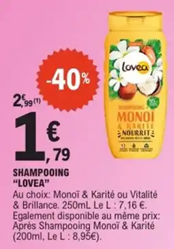 E.Leclerc Lovea Shampooing offre