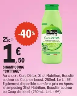 E.Leclerc Cottage Shampooing offre