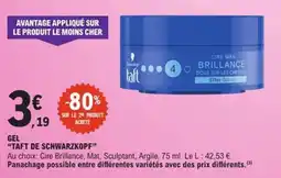 E.Leclerc Taft De Schwarzkopf Gel offre