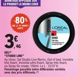 E.Leclerc Gel studio line offre