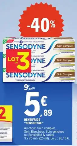 E.Leclerc Sensodyne Dentifrice offre