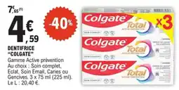 E.Leclerc Colgate Dentifrice offre