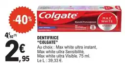 E.Leclerc Colgate Dentifrice offre