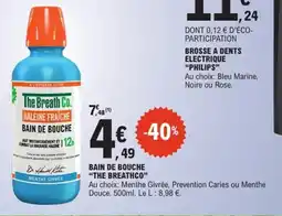E.Leclerc The breathco Bain de bouche offre