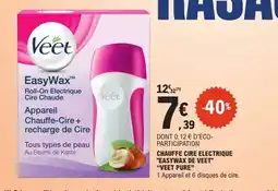 E.Leclerc Chauffe cire electrique easywax de veet veet pure offre