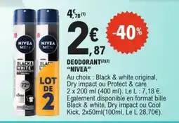 E.Leclerc Nivea Deodorant offre