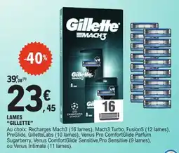 E.Leclerc Gillette Lames offre