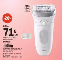 E.Leclerc Braun Epilateur offre