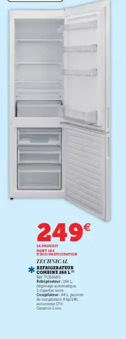 Refrigerateur Combine 268L