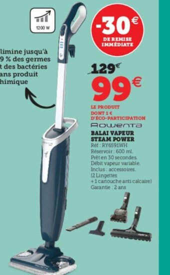 Super U Balai Vapeur offre