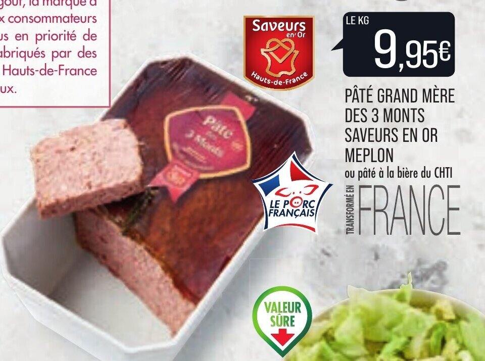 Promo Pâté Grand Mère Des 3 Monts chez Match