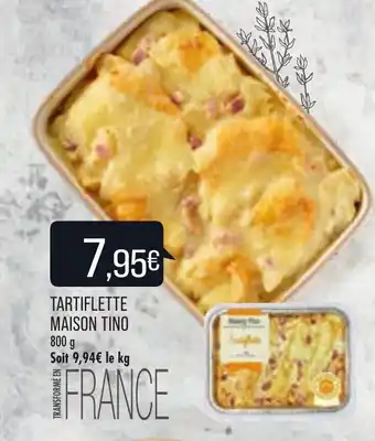 Match Tartiflette Maison Tino offre