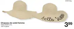 Zeeman Chapeau de soleil femme offre