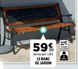Centrakor LE BANC DE JARDIN offre