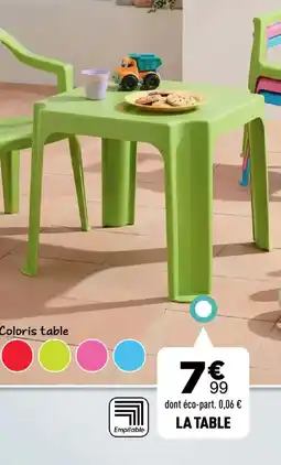 Centrakor LA TABLE offre