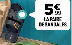 Centrakor LA PAIRE DE SANDALES offre