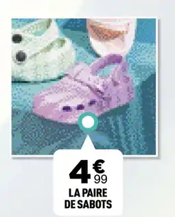 Centrakor LA PAIRE DE SABOTS offre