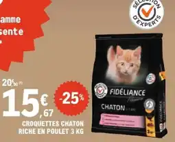 E.Leclerc Jardi CROQUETTES CHATON RICHE EN POULET offre