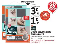 E.Leclerc Jardi LITIÈRE AGGLOMÉRANTE CHARBON ACTIF offre