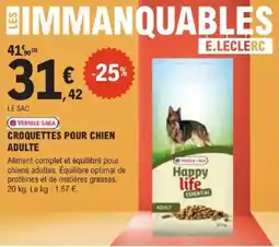E.Leclerc Jardi CROQUETTES POUR CHIEN ADULTE offre