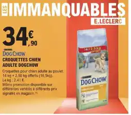 E.Leclerc Jardi CROQUETTES CHIEN ADULTE DOGCHOW offre