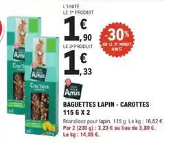 E.Leclerc Jardi Baguettes lapin carottes offre