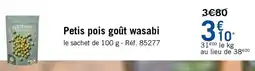Picard Petis pois goût wasabi offre