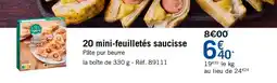 Picard 20 mini-feuilletés saucisse offre