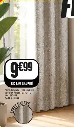 La Foir'Fouille Rideau gaufré offre