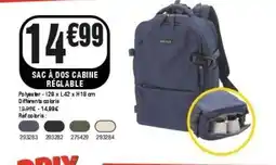 La Foir'Fouille Sac à dos cabine réglable offre