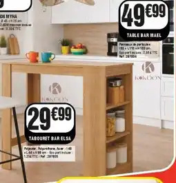 La Foir'Fouille Table bar mael offre