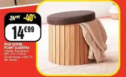La Foir'Fouille Pouf coffre pliant claustra offre