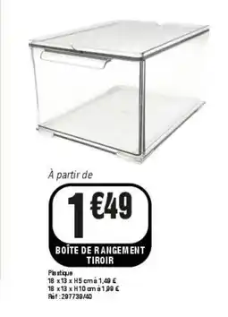 La Foir'Fouille Boîte de rangement tiroir offre