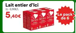 Hmarket Lait entier d'lci offre