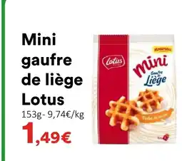 Hmarket LOTUS Mini gaufre de liège offre