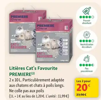 PREMIERE Litières Cat's Favourite