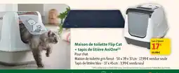 Maxi Zoo Maison de toilette Flip Cat + tapis de litière AniOne offre