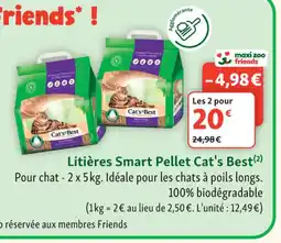 Maxi Zoo CAT'S BEST Litières Smart Pellet offre