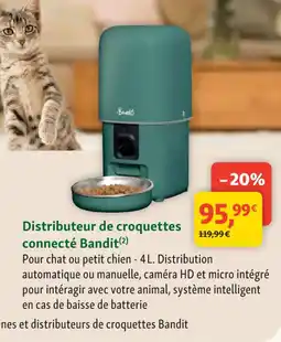 Maxi Zoo Distributeur de croquettes connecté Bandit offre