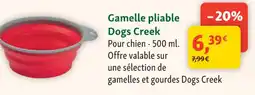 Maxi Zoo Gamelle pliable Dogs Creek offre
