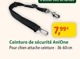 Maxi Zoo Ceinture de sécurité AniOne offre
