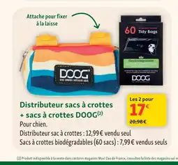 Maxi Zoo DOOG Distributeur sacs à crottes + sacs à crottes offre