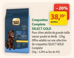 Maxi Zoo SELECT GOLD Croquettes Complete offre