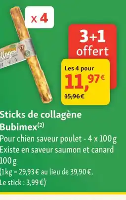 Maxi Zoo BUBIMEX Sticks de collagène offre