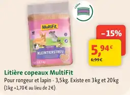Maxi Zoo MULTIFIT Litière copeaux offre