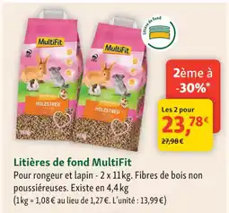 Maxi Zoo MULTIFIT Litières de fond offre