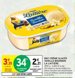 Intermarché Contact LA LAITIÈRE Bac crème glacée vanille bourbon offre